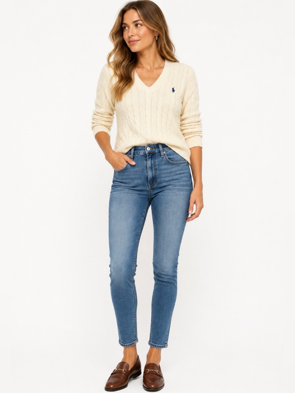 Mother The Looker Jeans in Groovin’ Premium Denim Mid Wash Size 27